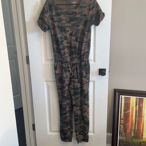 Camo Cozy Sweatsuit Jumpsuit